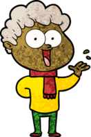 hombre feliz de dibujos animados png