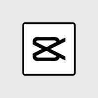 CapCut Software Editor icon vector