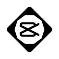 CapCut Software Editor icon vector