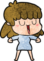 cartoon vrouw lachen png