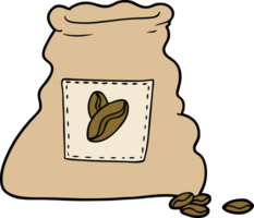 Cartoon Sack Kaffeebohnen png