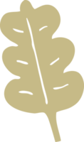 cartoon doodle oak leaf png