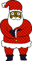 Cartoon-Doodle-Weihnachtsmann png