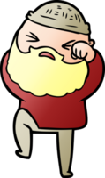 dessin animé, homme, à, barbe png