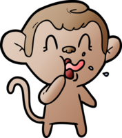 crazy cartoon monkey png