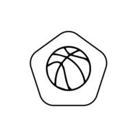 baloncesto pelota icono. baloncesto logo icono vector