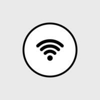 WIFI icon wireless internet sign vector