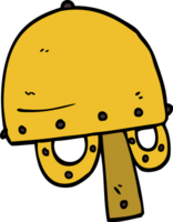 cartoon doodle viking helmet png