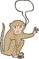 cartoon evil monkey with speech bubble png