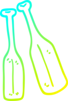 cold gradient line drawing of a cartoon pair of paddles png