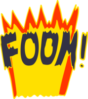 cartoon doodle foom explosion png