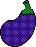 dessin animé doodle aubergine png