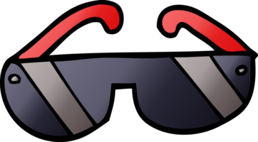 lunettes de soleil de griffonnage de dessin animé png