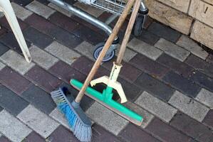 Hand tools for wet cleaning of premises photo