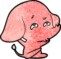 Cartoon-Elefant erinnert sich png