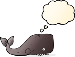 cartoon whale with thought bubble png