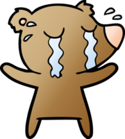 crying bear cartoon chraracter png