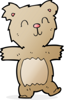 dessin animé mignon ours en peluche png