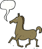 cartoon horse with speech bubble png