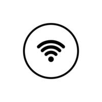 WIFI icon wireless internet sign vector