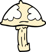 cartoon doodle wild mushroom png