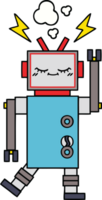 cute cartoon of a dancing robot png