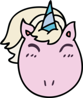 main tiré excentrique dessin animé Licorne png