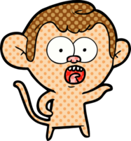 cartoon shocked monkey png