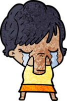 cartoon woman crying png