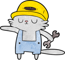 Cartoon-Katzenbauer png