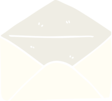 envelope de desenho animado de ilustração de cor plana png