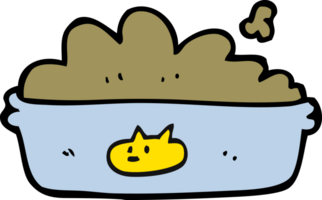 dessin animé chat nourriture png