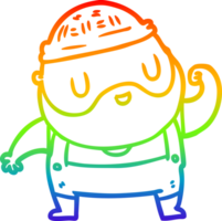 regenboog helling lijn tekening van een taai visser png