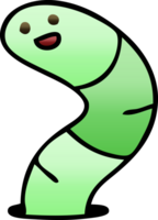 gradient shaded quirky cartoon snake png