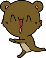 running bear cartoon png