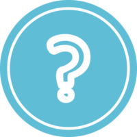 question mark circular icon symbol png