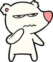 arrabbiato orso polare cartone animato png