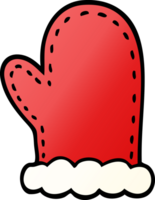 cartoon doodle oven mitts png