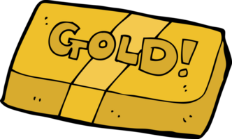 cartoon bar of gold png