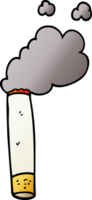 cigarrillo de garabato de dibujos animados png