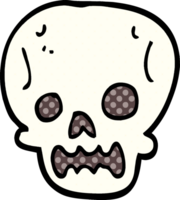 cartoon doodle halloween schedel png