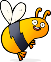 abeille drôle de bande dessinée png