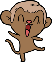 cartoon laughing monkey png