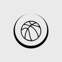 baloncesto pelota icono. baloncesto logo icono vector