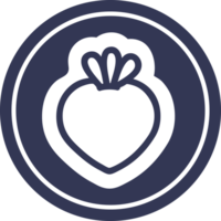 Fresco Fruta circular icono símbolo png