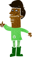 tekenfilm nerveuze man png