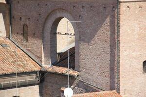 Mantova Italy 10 09 2023 . Red tiled roofs in the city of Mantua. photo