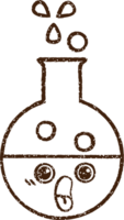 experimento científico desenho a carvão png