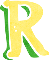 cartoon letter R png