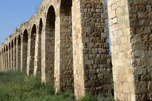 Akko Israel 04 05 2024 An ancient aqueduct for supplying water to populated areas in Israel. photo